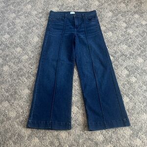 Time and Tru Indigo Wide-Leg Jeans with Front Seams